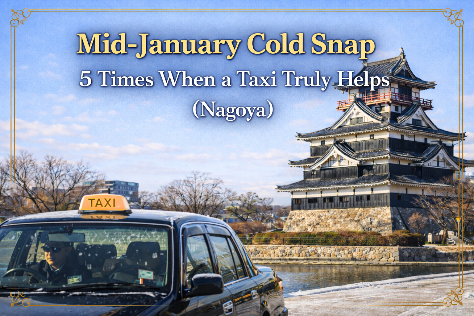 Mid-January taxi tips Nagoya